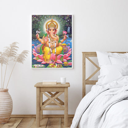 Buddha Elephant - Full Round Drill Diamond Painting 30*40CM