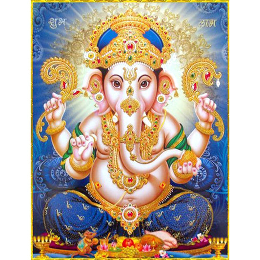 Buddha Elephant - Full Round Drill Diamond Painting 30*40CM