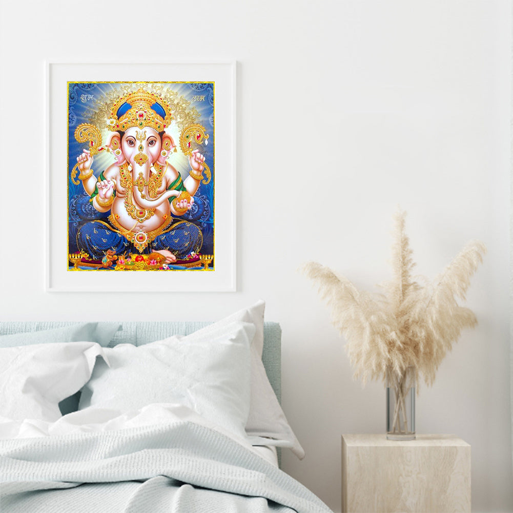 Buddha Elephant - Full Round Drill Diamond Painting 30*40CM