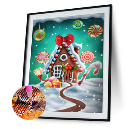 Candy House - Full Round Drill Diamond Painting 30*40CM