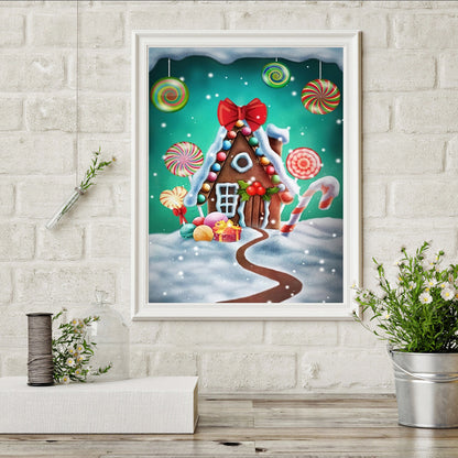 Candy House - Full Round Drill Diamond Painting 30*40CM