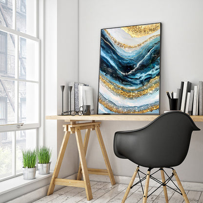 Gold Ocean - Full Square Drill Diamond Painting 40*50CM