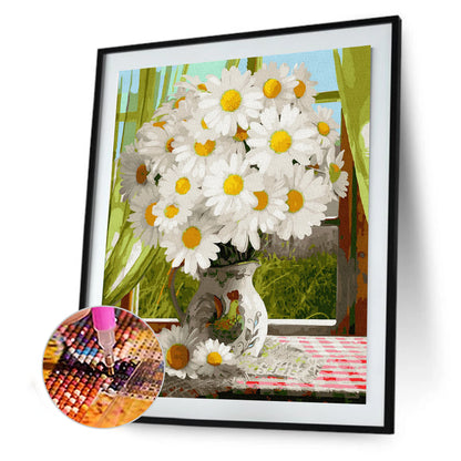 Artistic Flowers - Full Round Drill Diamond Painting 30*40CM