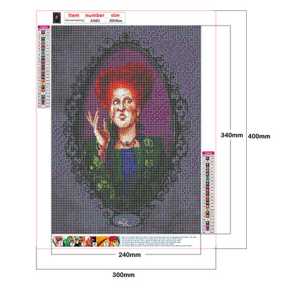 Halloween Character - Full Round Drill Diamond Painting 30*40CM