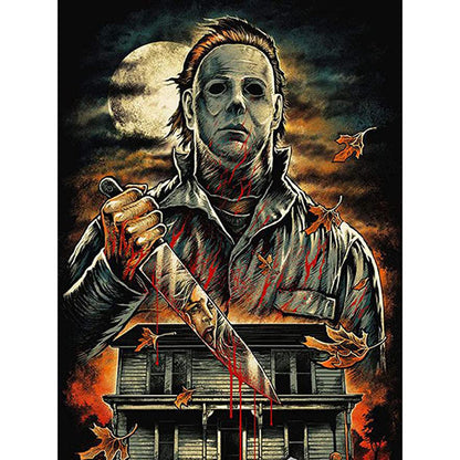 Horror Figure - Full Round Drill Diamond Painting 30*40CM