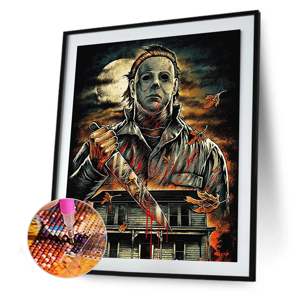Horror Figure - Full Round Drill Diamond Painting 30*40CM