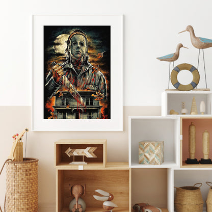 Horror Figure - Full Round Drill Diamond Painting 30*40CM