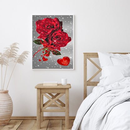 Red Rose - Full Square Drill Diamond Painting 30*40CM