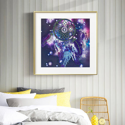 Blue Dreamcatcher - Special Shaped Drill Diamond Painting 30*30CM