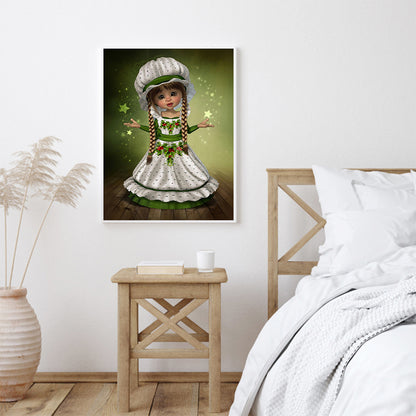 Big Eyes Doll - Full Round Drill Diamond Painting 30*40CM