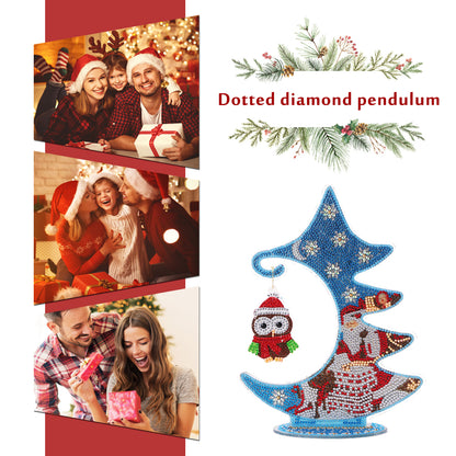 Luminous Christmas Tree DIY Special Shaped Diamond Painting Ornaments Kit