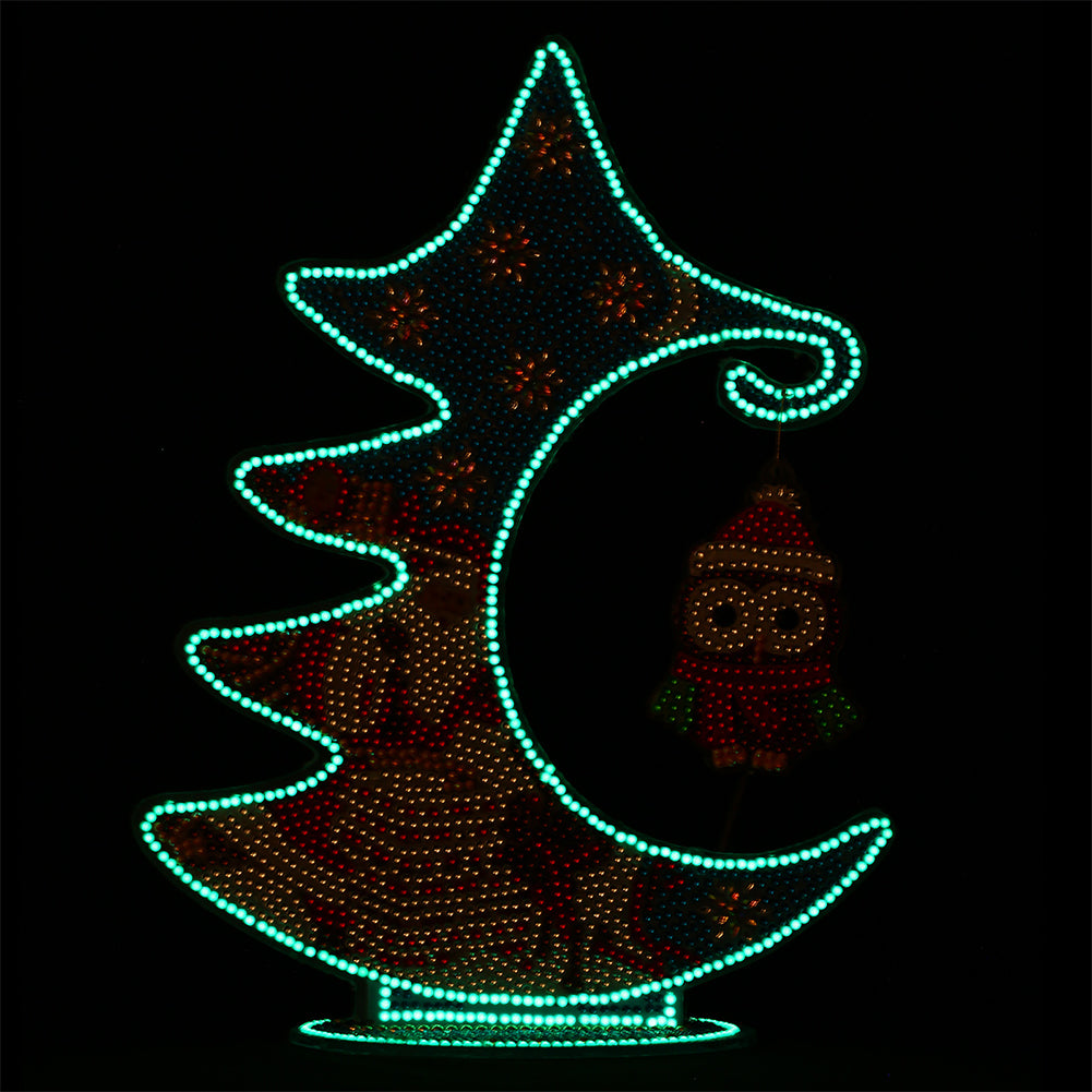 Luminous Christmas Tree DIY Special Shaped Diamond Painting Ornaments Kit