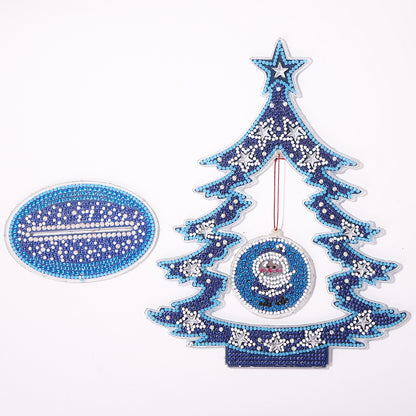 Luminous Christmas Tree DIY Special Shaped Diamond Painting Ornaments Kit