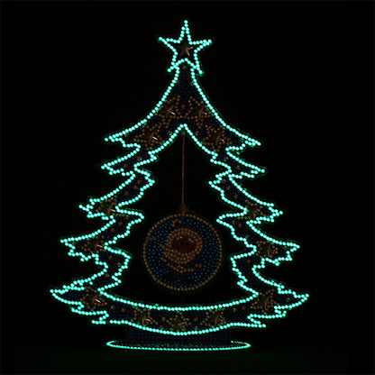 Luminous Christmas Tree DIY Special Shaped Diamond Painting Ornaments Kit