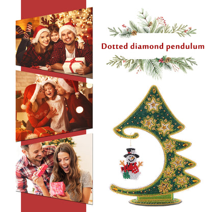 Luminous Christmas Tree DIY Special Shaped Diamond Painting Ornaments Kit