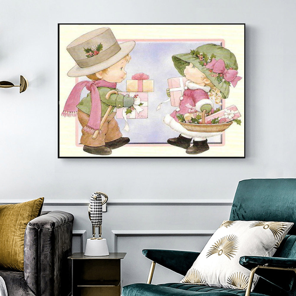 Kids Presents - Full Round Drill Diamond Painting 40*30CM