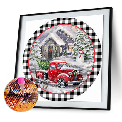 Christmas Wreath - Full Round Drill Diamond Painting 40*40CM