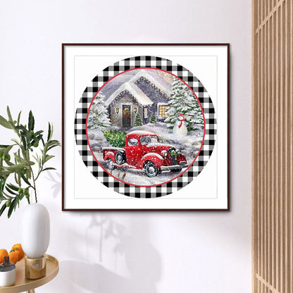 Christmas Wreath - Full Round Drill Diamond Painting 40*40CM