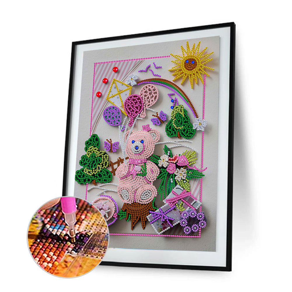 Bear - Special Shaped Drill Diamond Painting 30*40CM