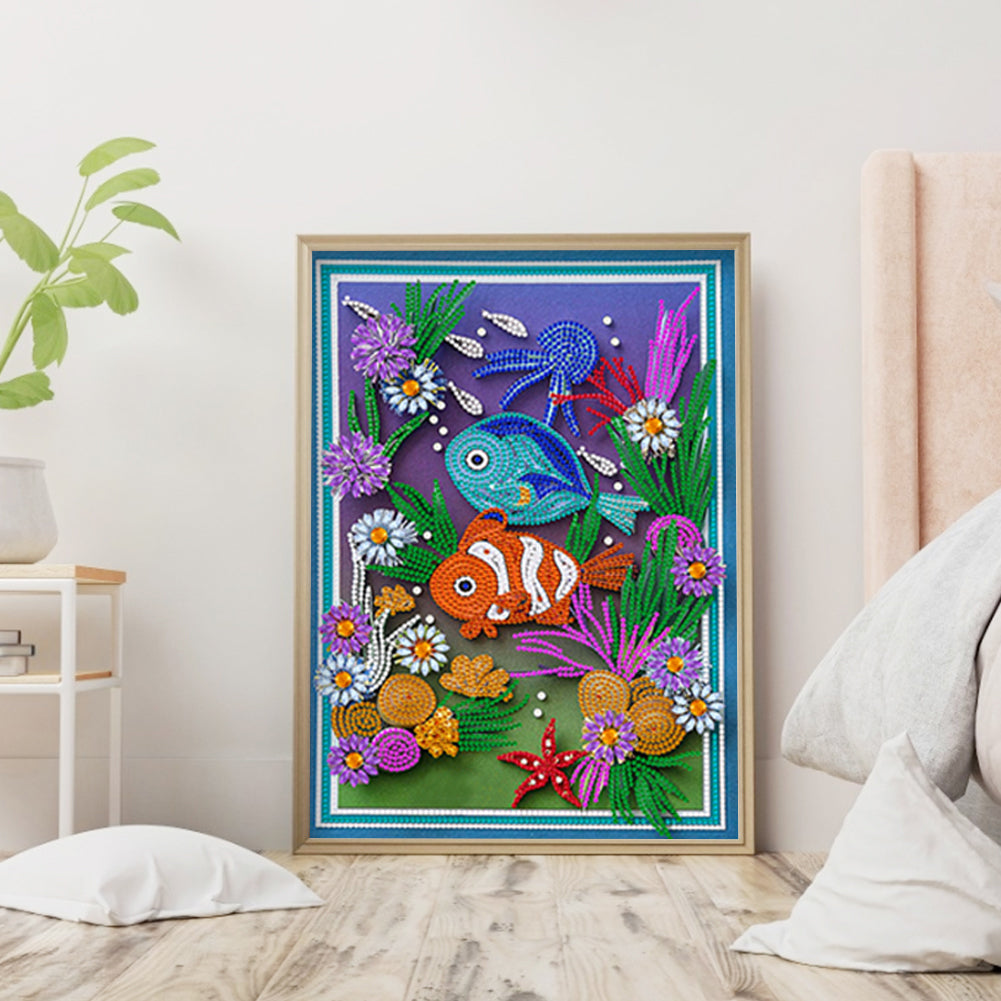 Clownfish - Special Shaped Drill Diamond Painting 30*40CM