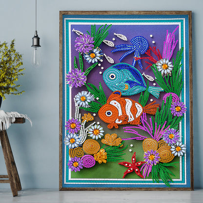 Clownfish - Special Shaped Drill Diamond Painting 30*40CM