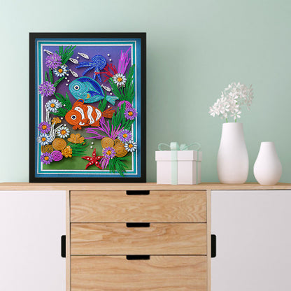 Clownfish - Special Shaped Drill Diamond Painting 30*40CM