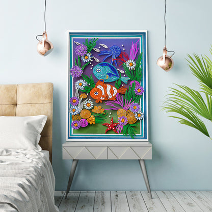 Clownfish - Special Shaped Drill Diamond Painting 30*40CM