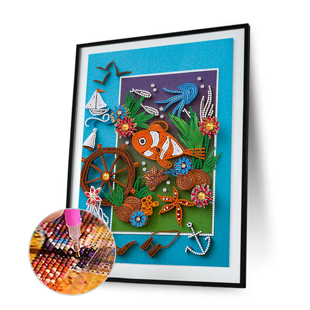 Clownfish - Special Shaped Drill Diamond Painting 30*40CM