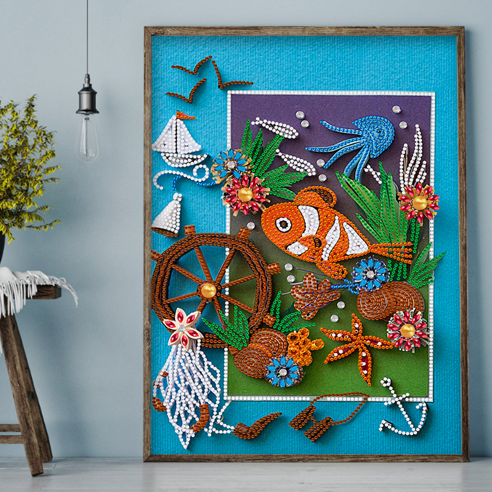 Clownfish - Special Shaped Drill Diamond Painting 30*40CM