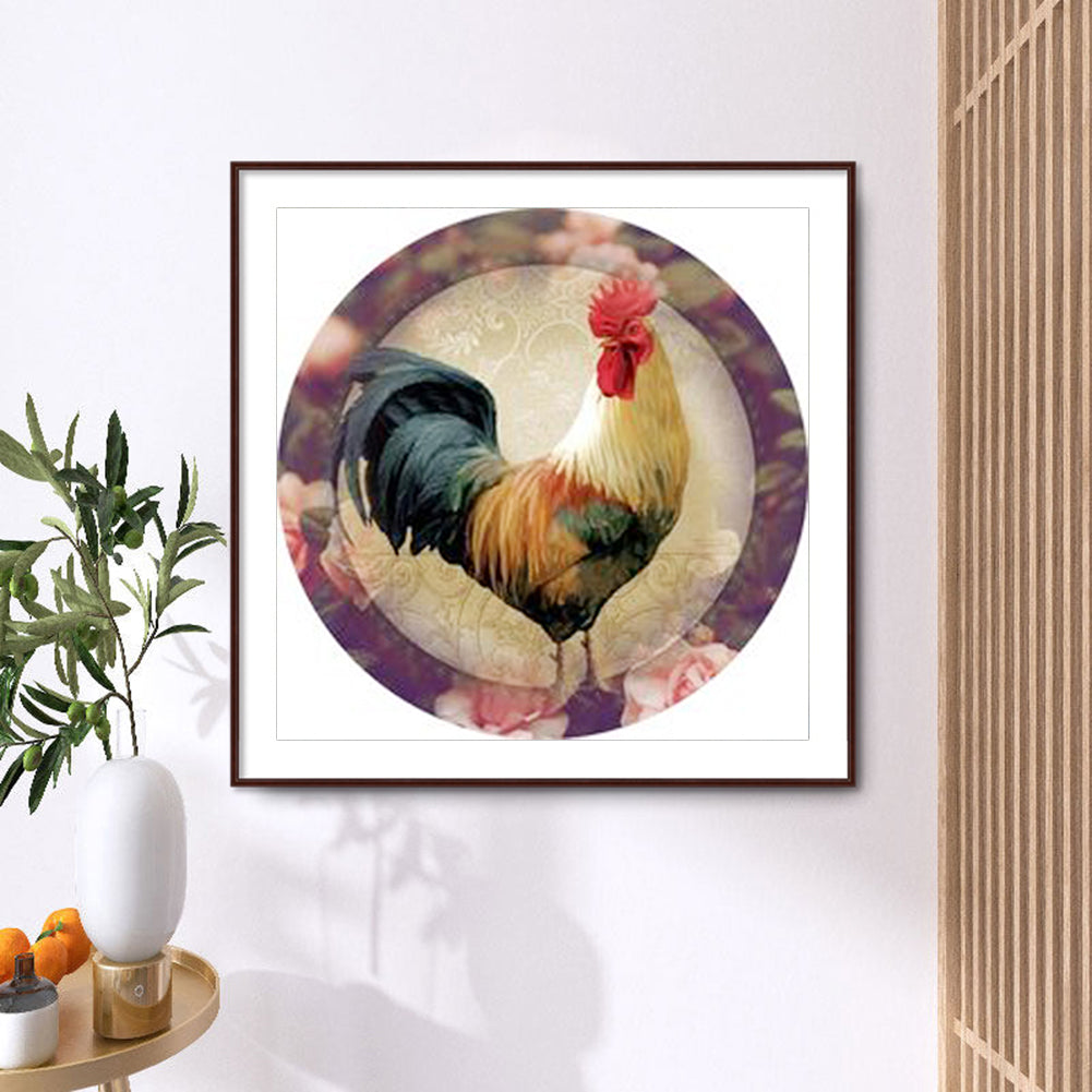 Rooster - Full Round Drill Diamond Painting 40*40CM