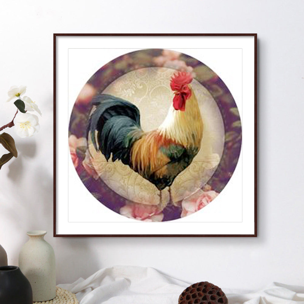 Rooster - Full Round Drill Diamond Painting 40*40CM