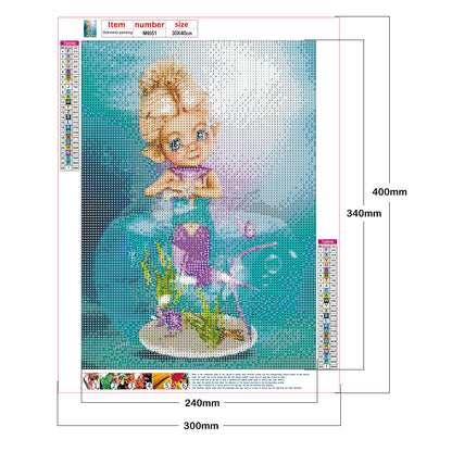 Cute Doll - Full Round Drill Diamond Painting 30*40CM