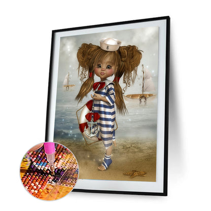 Cute Doll - Full Round Drill Diamond Painting 30*40CM