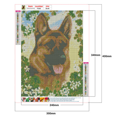 Dog - Full Square Drill Diamond Painting 30*40CM