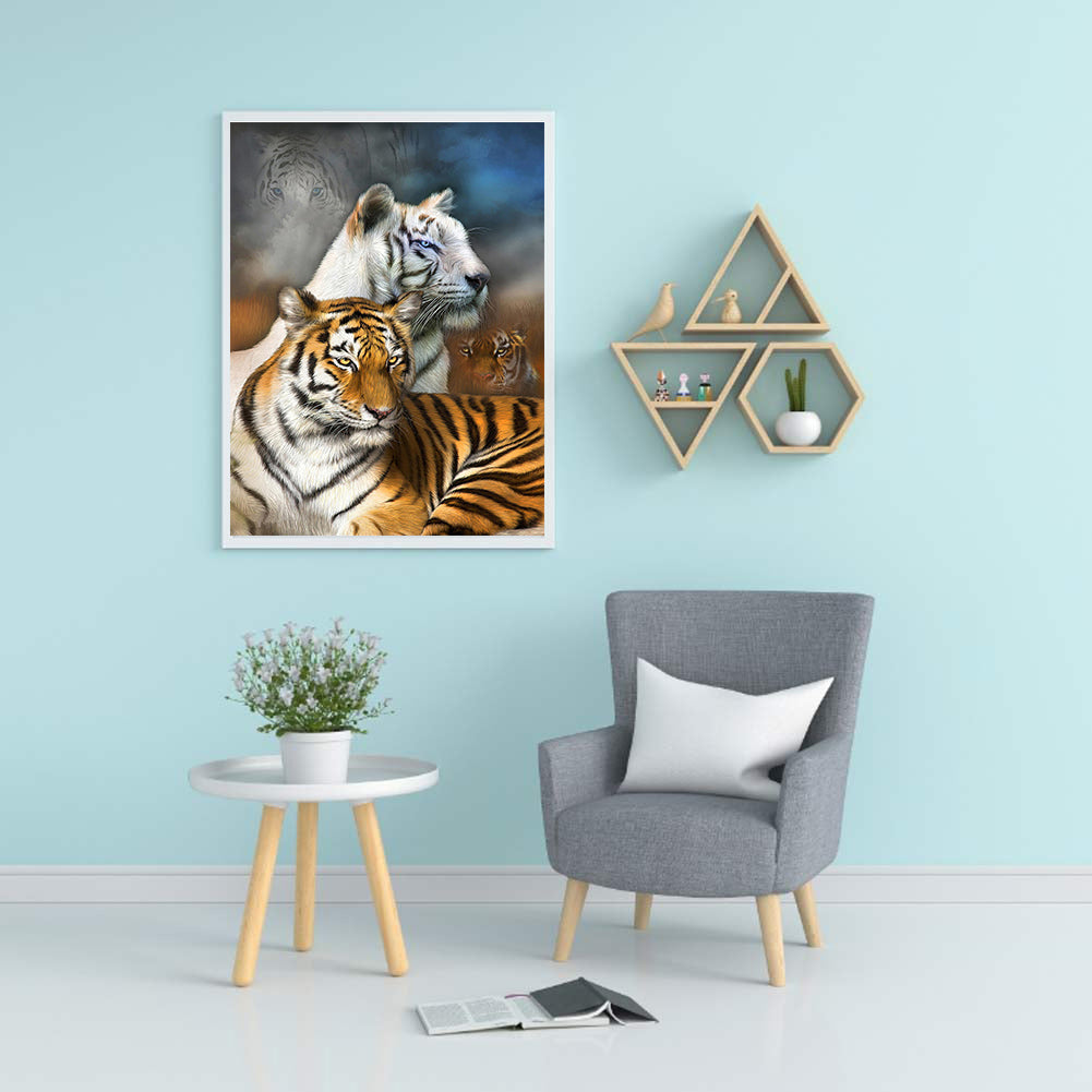 Tiger - Full Square Drill Diamond Painting 30*40CM