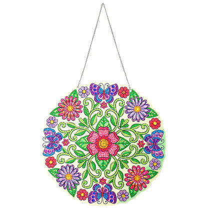 Hanging Diamond Painting Wreath Home Door Embroidery Mosaic Flower Garland