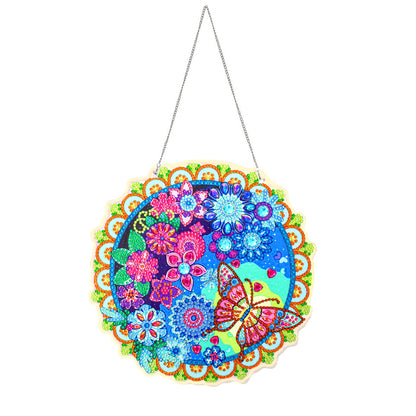 Hanging Diamond Painting Wreath Home Door Embroidery Mosaic Flower Garland