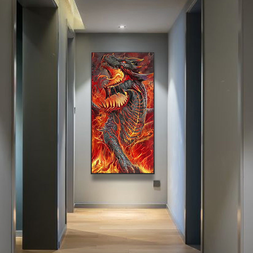 Dragon - Full Round Drill Diamond Painting 40*70CM