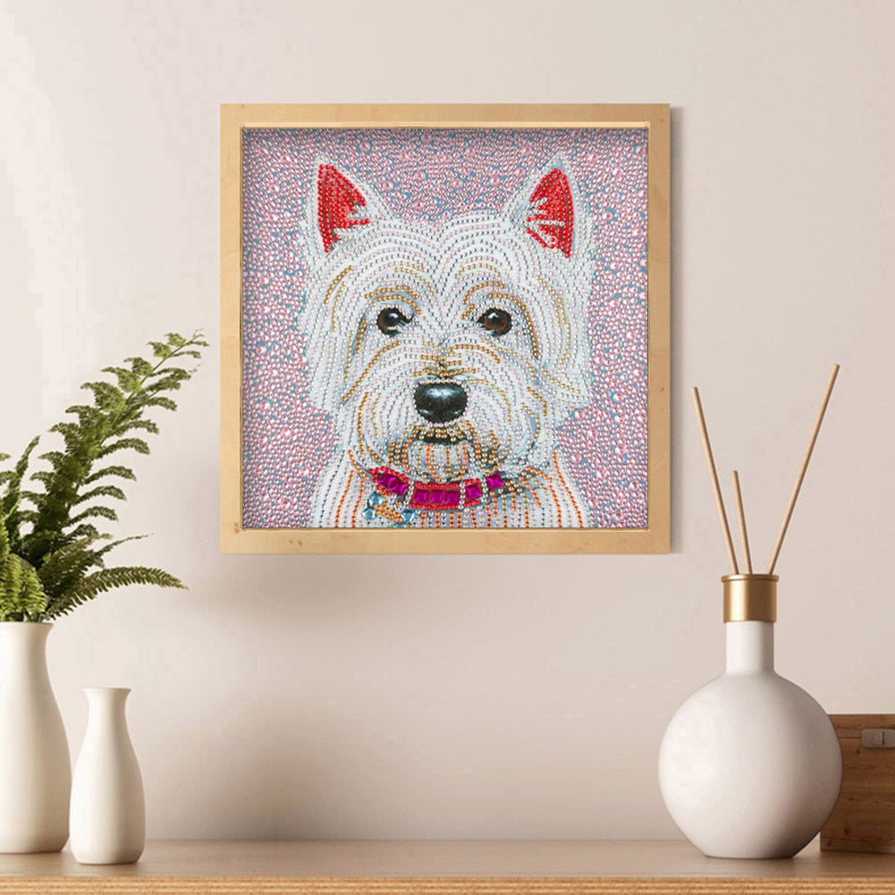 Dog - Special Shaped Drill Diamond Painting 30*30CM