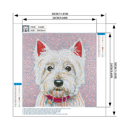 Dog - Special Shaped Drill Diamond Painting 30*30CM