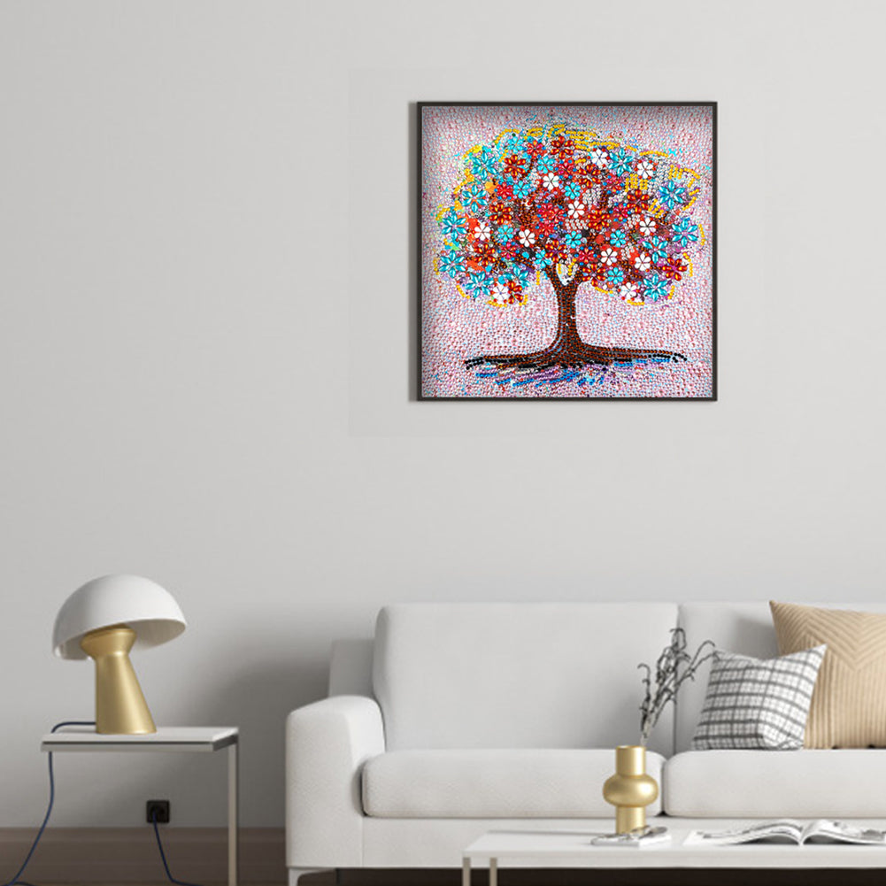 Tree - Special Shaped Drill Diamond Painting 30*30CM