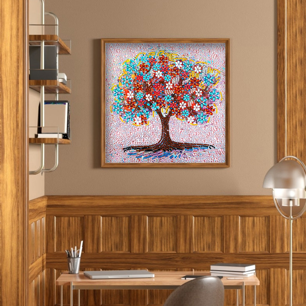 Tree - Special Shaped Drill Diamond Painting 30*30CM