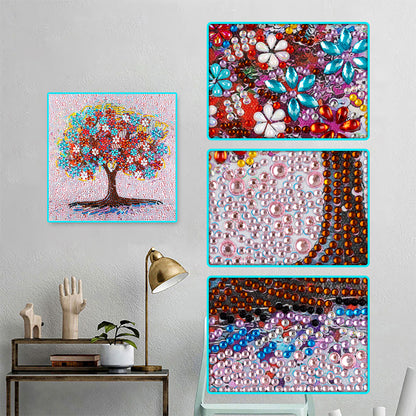 Tree - Special Shaped Drill Diamond Painting 30*30CM