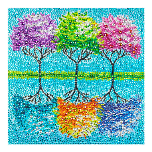 Tree - Special Shaped Drill Diamond Painting 30*30CM