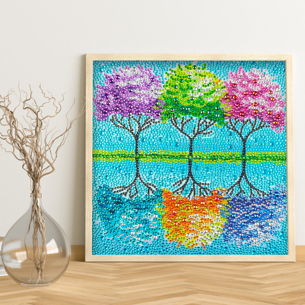 Tree - Special Shaped Drill Diamond Painting 30*30CM