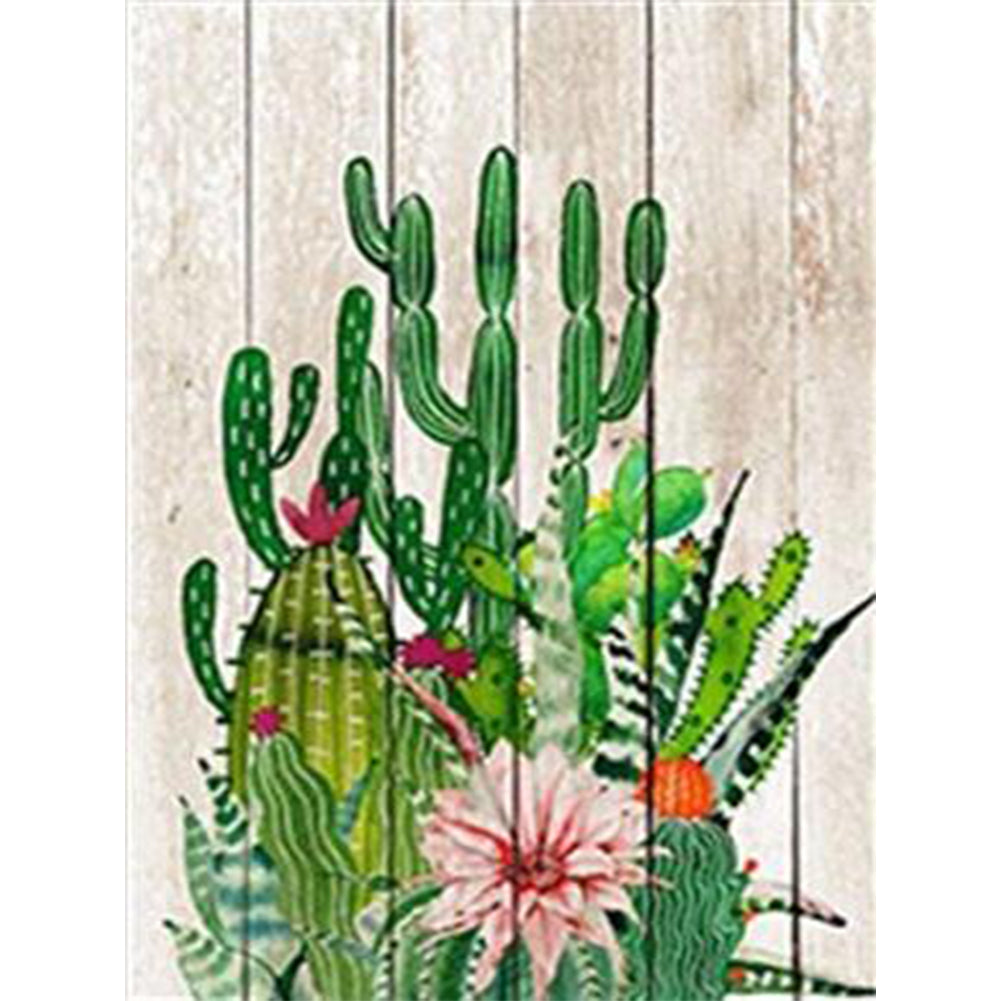 Cactus - Full Round Drill Diamond Painting 30*40CM