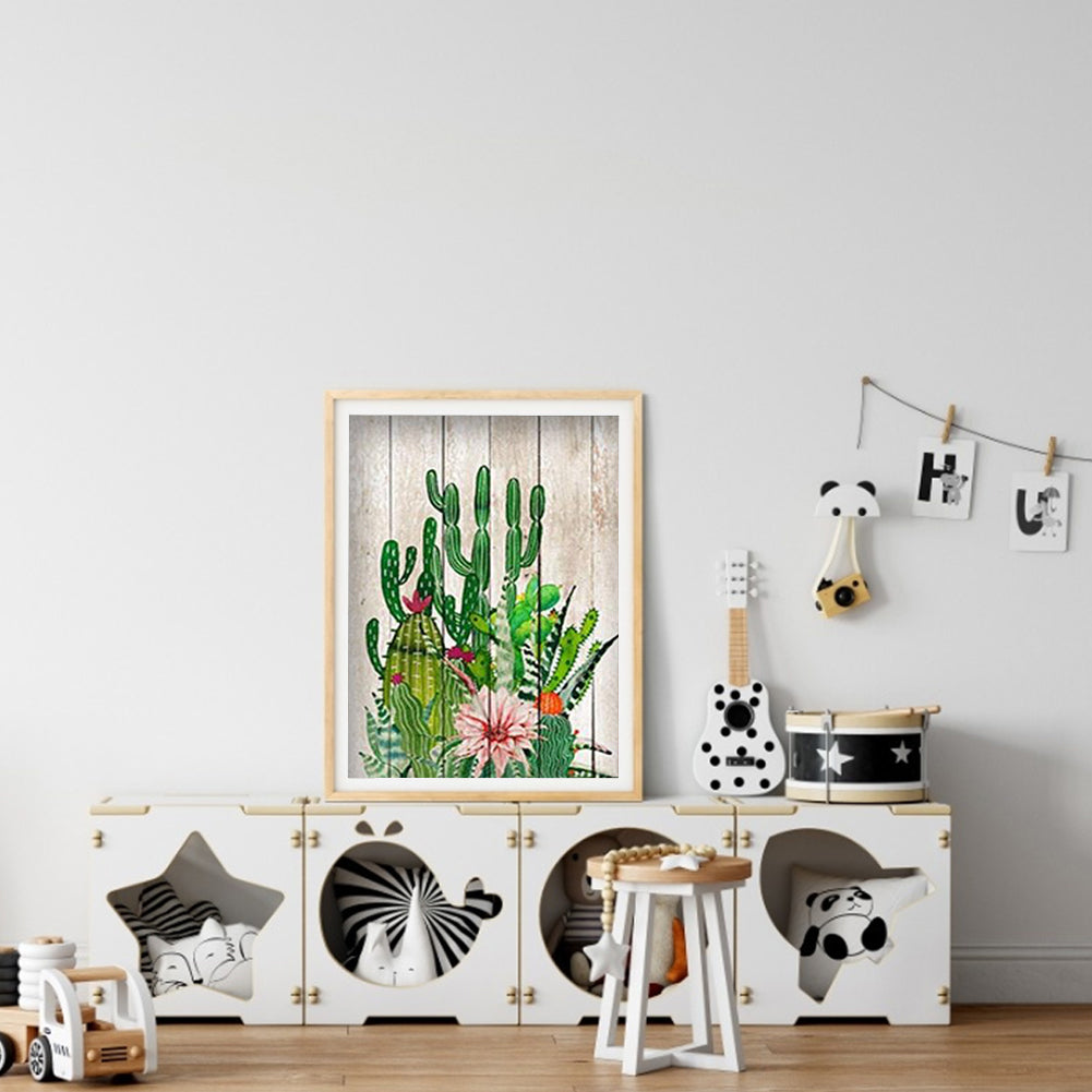 Cactus - Full Round Drill Diamond Painting 30*40CM