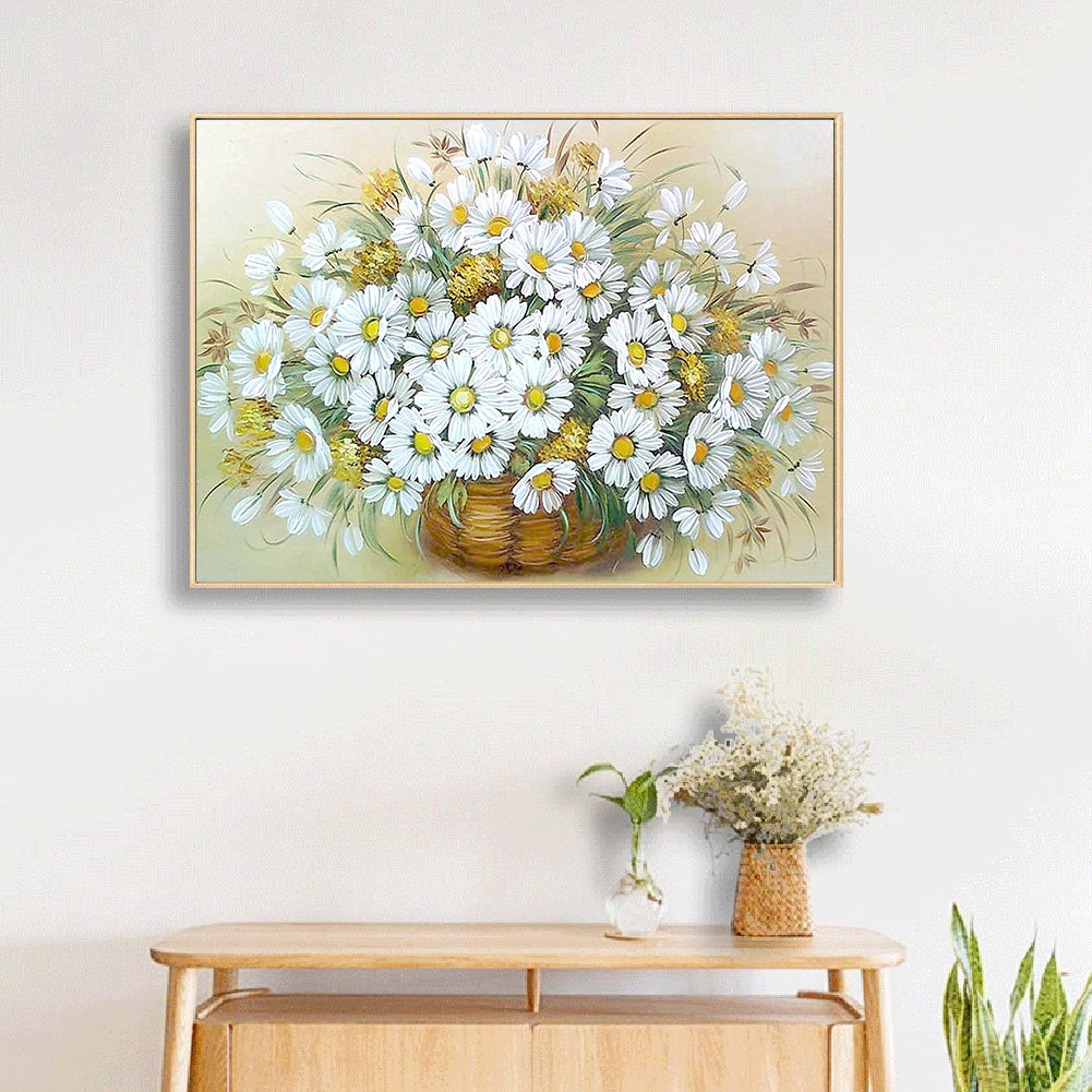 Daisy - Full Round Drill Diamond Painting 40*30CM