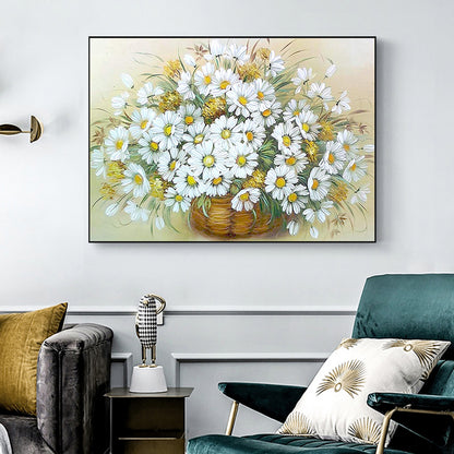 Daisy - Full Round Drill Diamond Painting 40*30CM