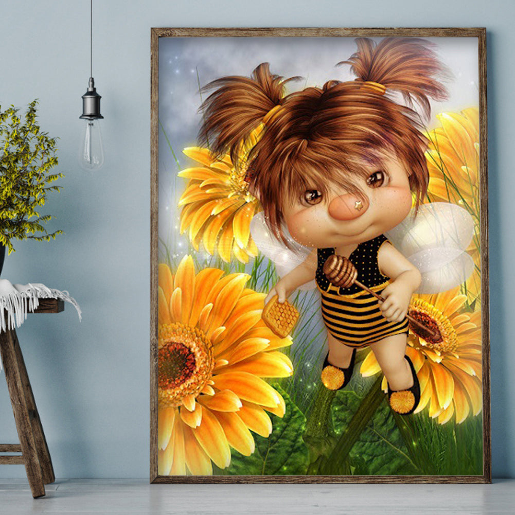 Elf Doll - Full Round Drill Diamond Painting 30*40CM